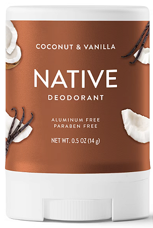 Native Aluminum Free Travel Size Mini Deodorant - Coconut & Vanilla
