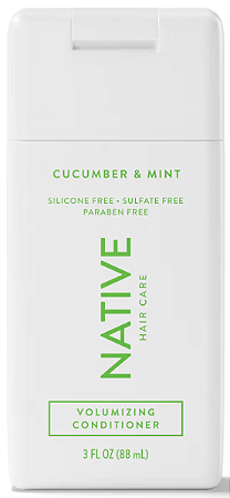 Native Travel Size Vegan Cucumber & Mint Volume Conditioner, Clean, Sulfate, Paraben and Silicone Free