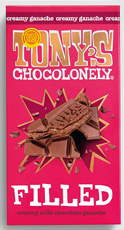 Tony's Chocolonely Filled Creamy Milk Ganache Bar
