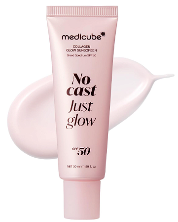 medicube Sunscreen No Cast Just Glow Collagen, SPF 50