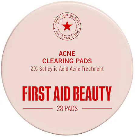 First Aid Beauty Acne Clearing Pads - 2% Salicylic Acid Acne Treatment
