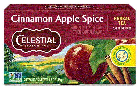 Celestial Seasonings Cinnamon Apple Spice Caffeine-Free Herbal Tea Bags