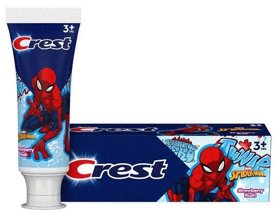 Crest Kid's Toothpaste, featuring Marvel's Spiderman, Strawberry