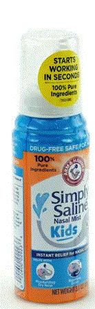 ARM & HAMMER Simply Saline Extra Strength Plus Eucalyptus Nasal Spray for Severe Congestion