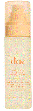 dae Dream Veil Hair & Body Fragrance Mist Vanilla Dae Beam with Candied Lemon and Praline