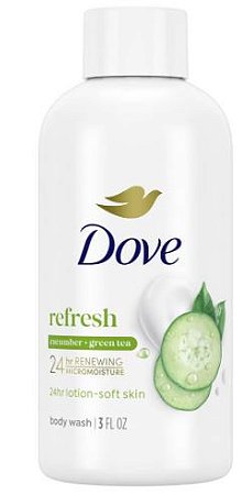 Dove Refresh 24-Hour Lotion-Soft Skin Mini Body Wash