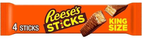 Reese's Sticks Chocolate and Peanut Butter Creme Wafer King Size Candy