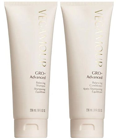 Vegamour GRO+ Advanced Balancing Shampoo and Conditioner Set for Severe Signs of Thinning