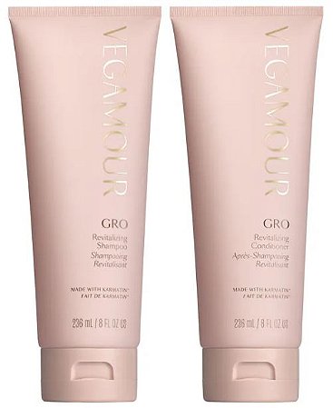 Vegamour GRO Revitalizing Shampoo and Conditioner Set for Thinning Hair