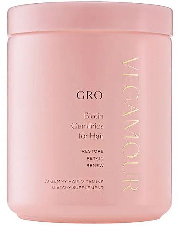 Vegamour GRO Biotin Gummies for Thinning Hair
