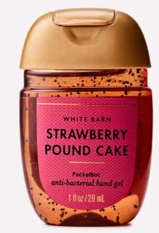 White Barn Strawberry Pound Cake PocketBac Hand Sanitizer