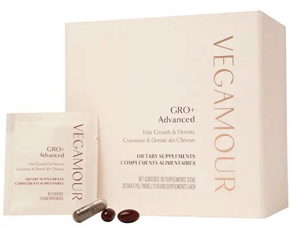 Vegamour GRO+ Advanced Growth & Density Supplements for Hair Thinning and Loss