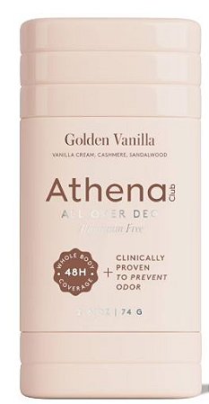 Athena Club All-Over Solid Deodorant - Golden Vanilla