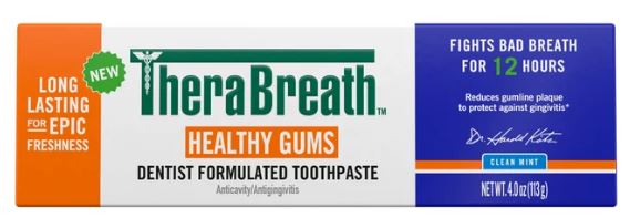 TheraBreath Healthy Gums Toothpaste, Helps Fight Gingivitis, Clean Mint