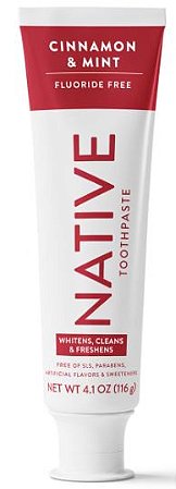 Native Cinnamon Mint Fluoride-Free Sodium Lauryl Sulfate-Free Whitening Toothpaste