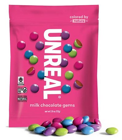 Unreal Milk Chocolate Gems Snack Size