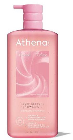 Athena Club Glow Restore Shower Oil - Almond Creme