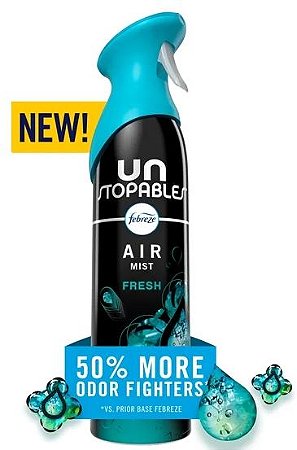 Febreze Air Mist Air Freshener Spray, Unstopables Fresh Scent