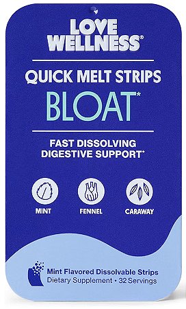 Love Wellness Bloat Quick Melt Strips