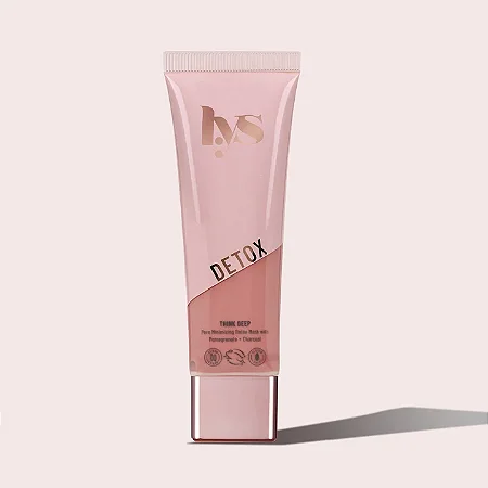 LYS Beauty THINK DEEP PORE MINIMIZING DETOX MASK WITH POMEGRANATE + CHARCOAL