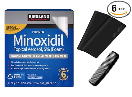 Kirkland Signature Hair Regrowth Treatment Minoxidil Foam for Men