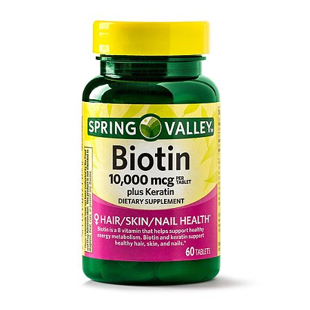 Spring Valley Biotin Plus Keratin Tablets 10.000mcg