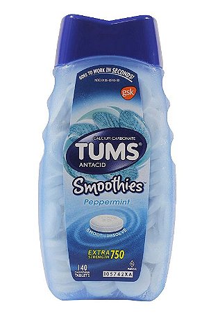 Tums Antacid Smoothies Peppermint