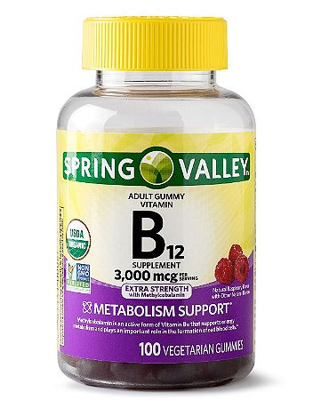 Spring Valley Vitamin B12 Gummy, 3000 mcg