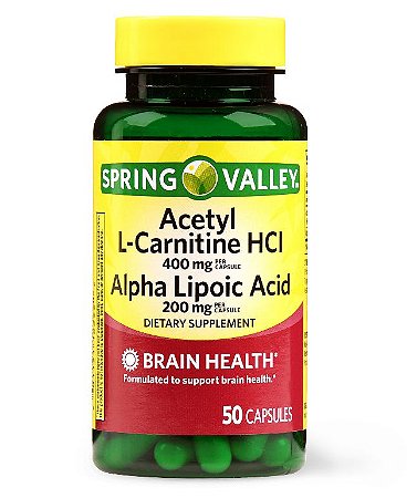 Spring Valley Acetyl L-Carnitine HCL Alpha Lipoic Acid