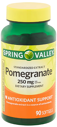 Spring Valley Standardized Extract Pomegranate Softgels, 250 mg