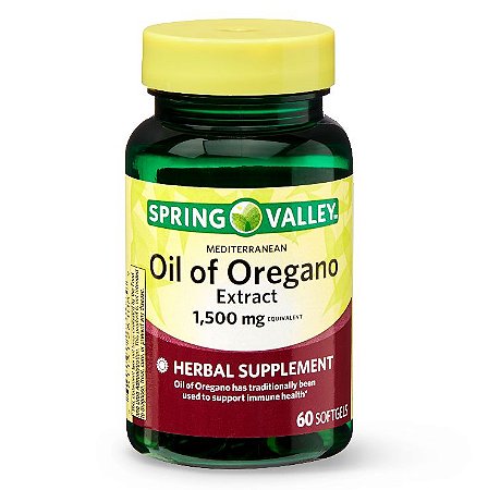 Spring Valley Mediterranean Oil of Oregano Extract Softgels 1.500 mg
