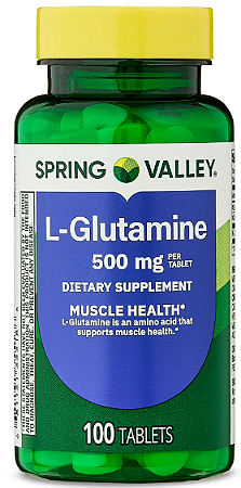 Spring Valley L-Glutamine Dietary Supplement Tablets for Muscle Health, 500 mg