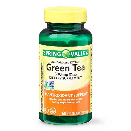Spring Valley Green Tea Extract Vegetarian Capsules 500mg