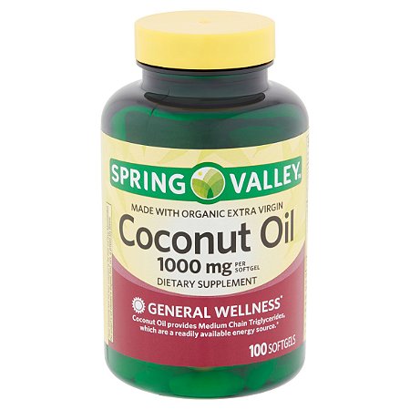 Spring Valley Extra Virgin Coconut Oil 1,000 mg
