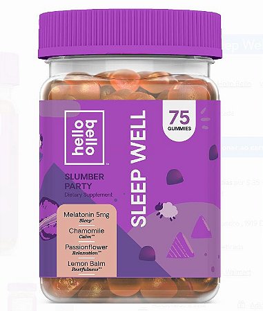 Hello Bello Sleep Well Melatonin Botanicals Gummy  5mg