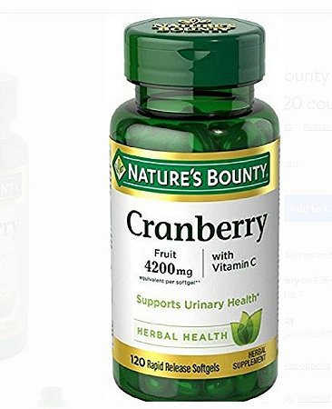 Nature's Bounty Cranberry Herbal Health