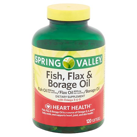 Spring Valley Fish Flax & Borage Oil