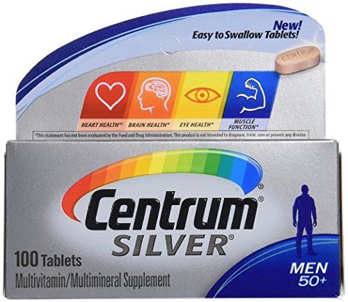 Centrum Silver Men 50+  Multivitamin / Multimineral Supplement Tablets