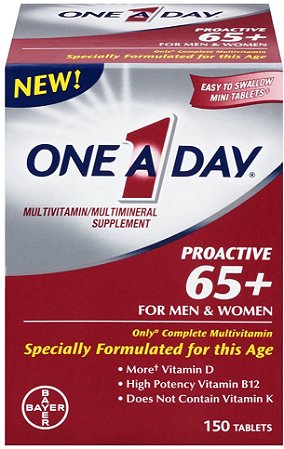 One A Day Proactive 65+ Multivitamin/Multi-Mineral
