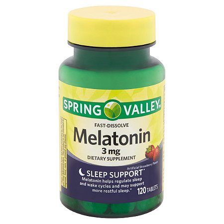 Spring Valley Fast-Dissolve Melatonin Tablets 3 mg