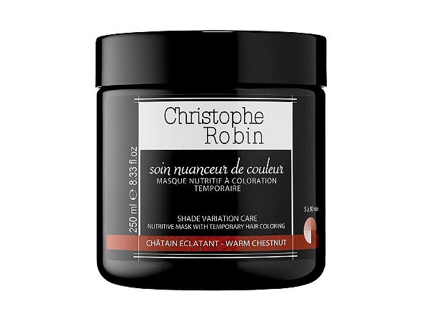 Christophe Robin Shade Variation Care Nutritive Mask with Temporary Coloring Warm Chestnut