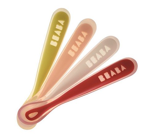Beaba First Stage Baby Feeding Spoon Set (4 Pack)