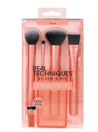 Real Techniques Cruelty Free Flawless Base Set Synthetic Bristles