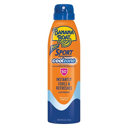 Banana Boat Sport CoolZone Clear Sunscreen Spray SPF 50+