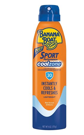 Banana Boat Sport CoolZone Clear Sunscreen Spray SPF 30