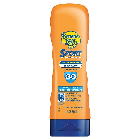 Banana Boat Sport Performance Lotion Sunscreen Broad Spectrum SPF 30