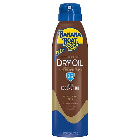 Banana Boat Dry Oil Clear Sunscreen Spray SPF 25