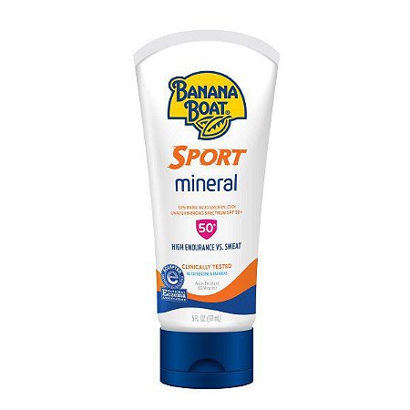 Banana Boat Sport 100% Mineral Sunscreen Lotion SPF 50