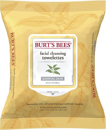 Burt's Bees Facial Cleansing Wipes, White Tea Extract