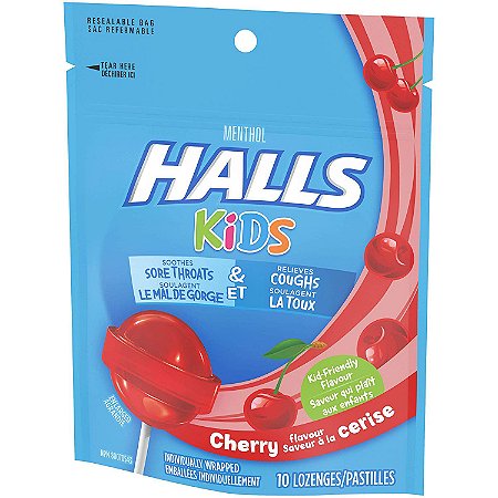 Halls Kids' Cough & Sore Throat Pops